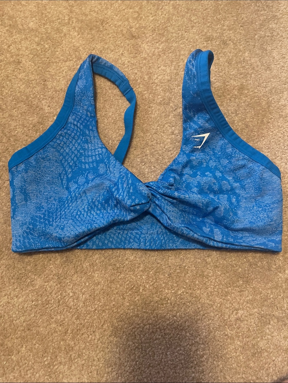 Gymshark Blue Twist Sports Bralette